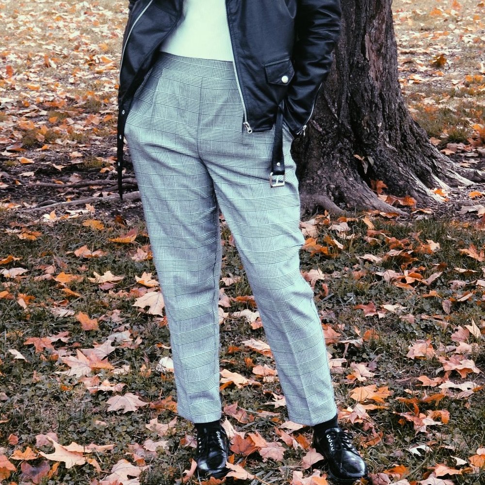 New Look Plaid Check Pants